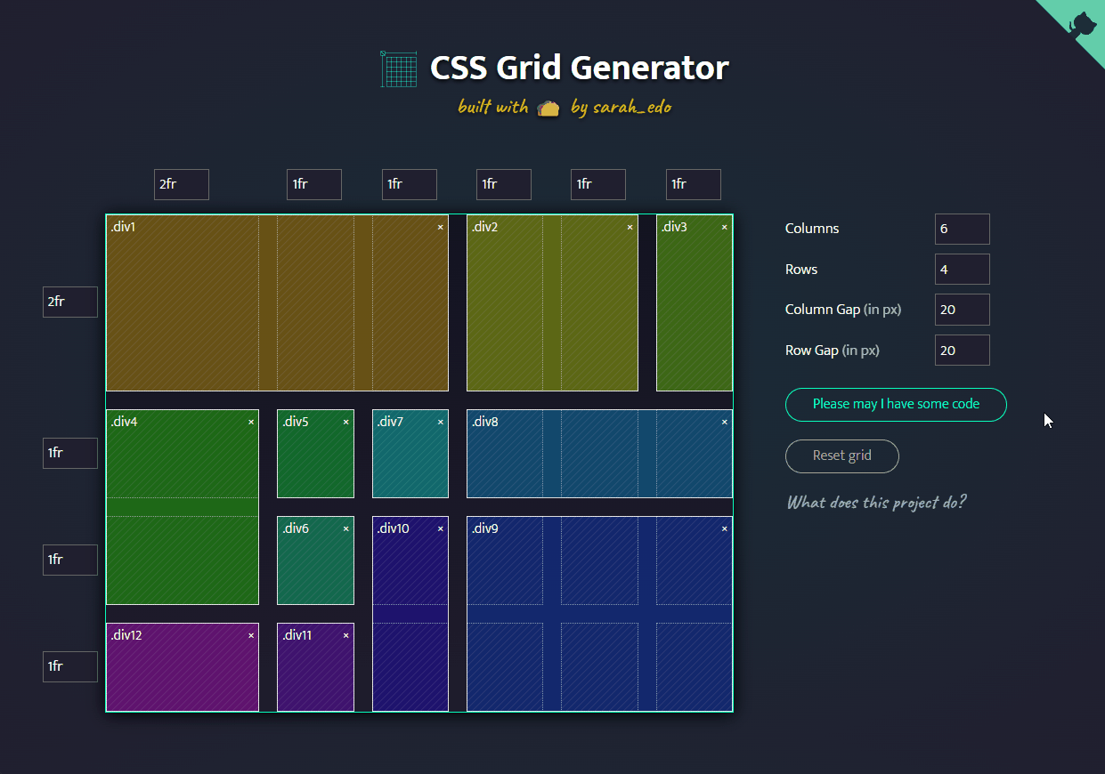 CSS Grid Generator(CSSグリッドジェネレーター)使い方05