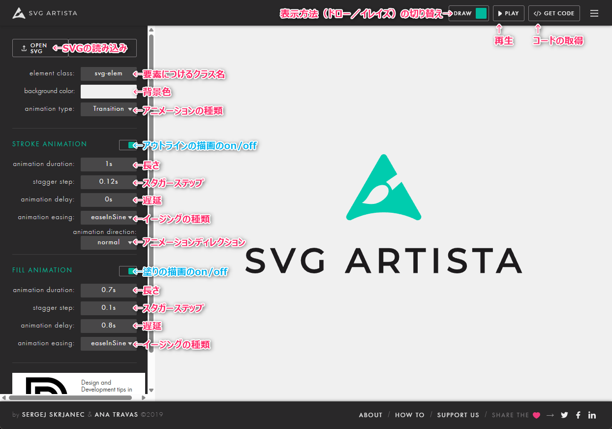 SVG ARTISTA（ SVG アーティスト）使い方