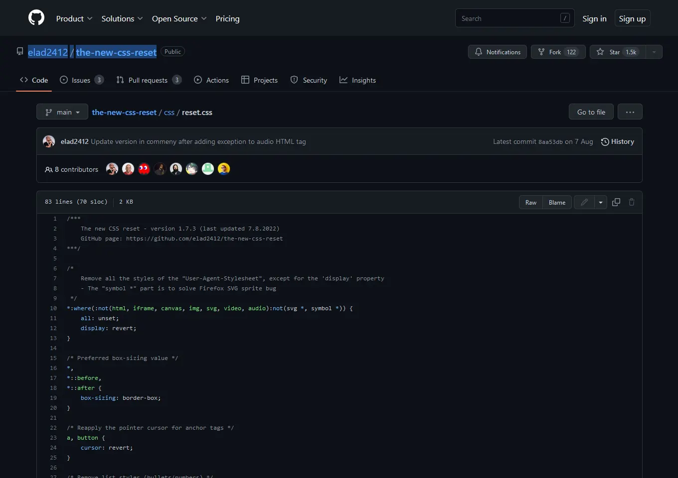 Reset Css Html CSS: Style Is Reset After ` ` Element Stack