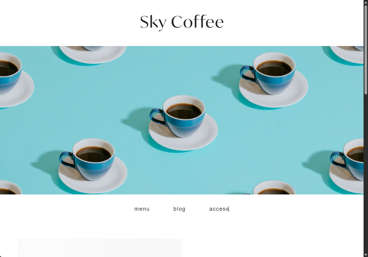 【入門編】カフェサイト